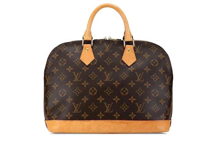 Louis Vuitton Brown Monogram Alma PM Leather Cloth  ref.1431715