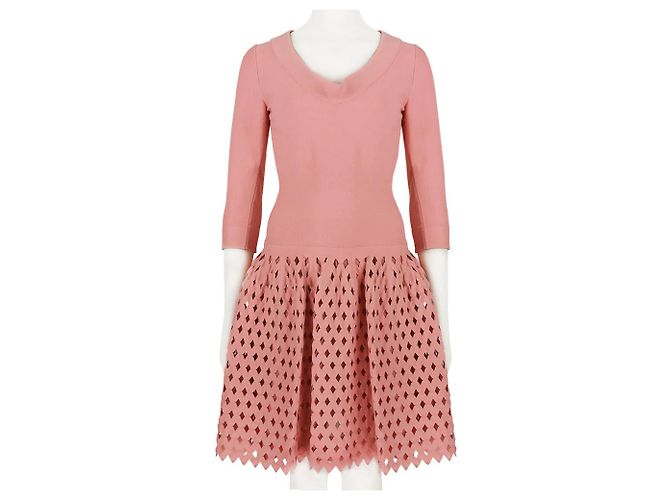 Alaïa Luxuriöses Skaterkleid Alaia Pink