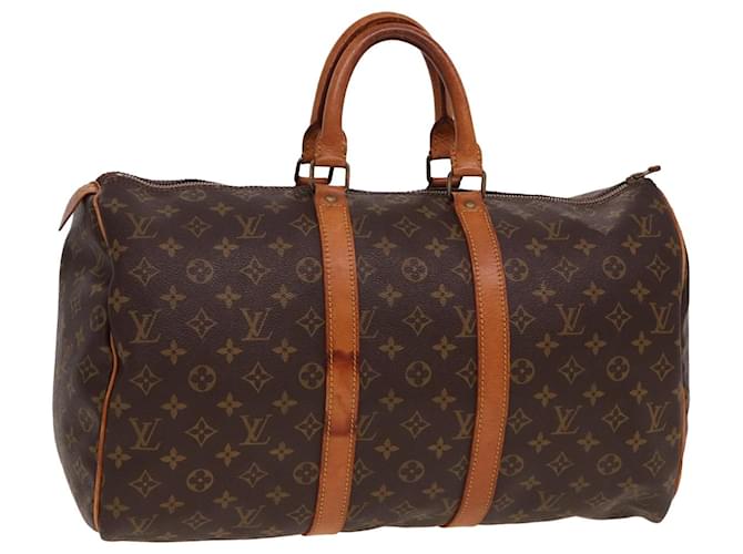 LOUIS VUITTON Monogram Keepall 45 Boston Bag M41428 LV Auth am6352 Cloth  ref.1431751