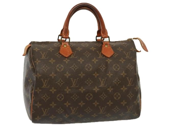 LOUIS VUITTON Bolsa de Mão Monogram Speedy 30 M41526 LV Auth 77606 Monograma Lona  ref.1431771