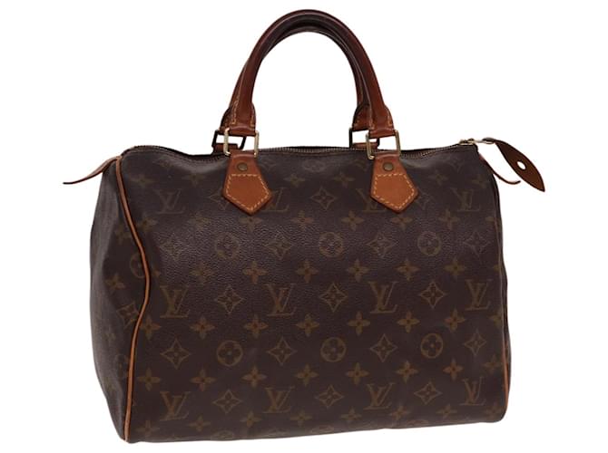 LOUIS VUITTON Bolsa de Mão Monogram Speedy 30 M41526 LV Auth 78071 Monograma Lona  ref.1431789