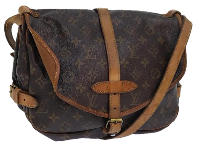 LOUIS VUITTON Monogram Saumur 30 Shoulder Bag M42256 LV Auth 77976 Cloth  ref.1431809