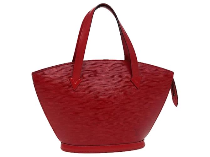 LOUIS VUITTON Bolsa de Ombro Epi Saint Jacques Vermelha M52277 LV Auth 77901 Vermelho Couro  ref.1431816