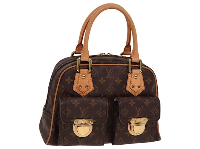 LOUIS VUITTON Monogram Manhattan PM Hand Bag M40026 LV Auth 78378 Cloth  ref.1431867