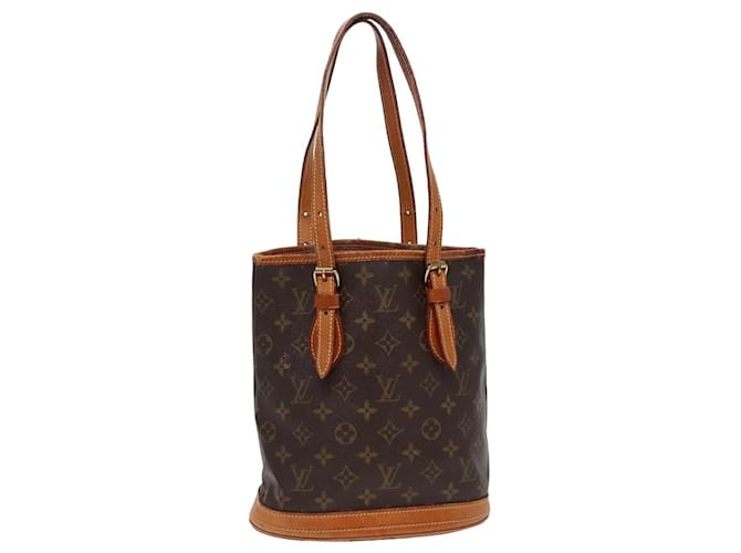 LOUIS VUITTON Bolsa de Hombro Monogram Bucket PM M42238 LV Auth 78858 Monograma Lienzo  ref.1431868