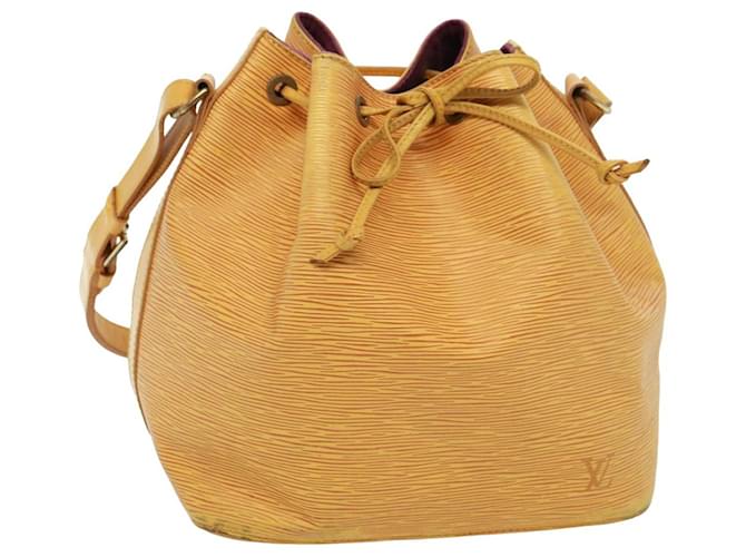 Noe LOUIS VUITTON Epi Petit Noé Bolsa de Ombro Tassili Amarelo M44109 LV Auth 78743 Couro  ref.1431890