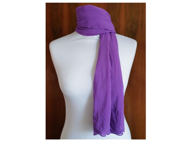 Lenço de seda roxo La Perla