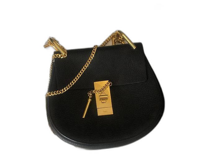 Drew Bolsa Chloé em couro preto