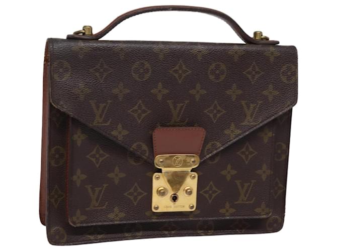 LOUIS VUITTON Monogram Monceau 26 Bolsa de Ombro M51187 LV Auth 77254 Monograma Lona  ref.1432084