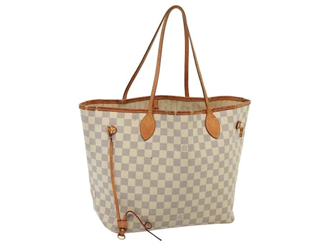 LOUIS VUITTON Damier Azur Neverfull MM Tote Bag N41605 LV Auth 77890  ref.1432110