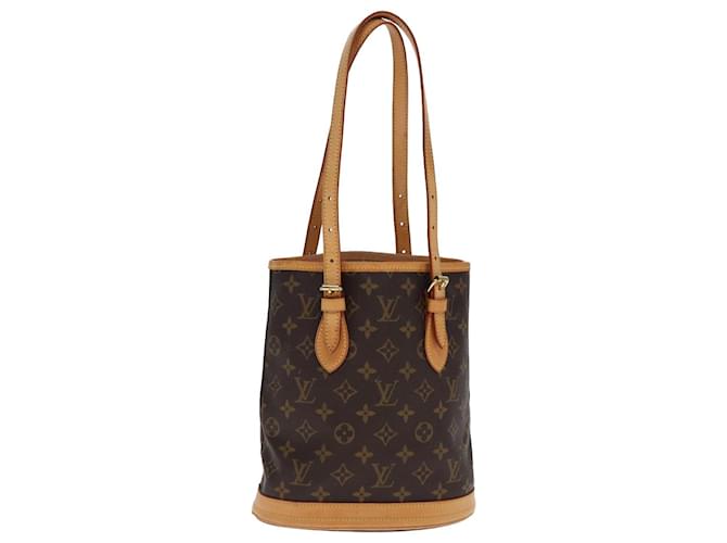 LOUIS VUITTON Monogram Bucket PM Shoulder Bag M42238 LV Auth kk242 Cloth  ref.1432138