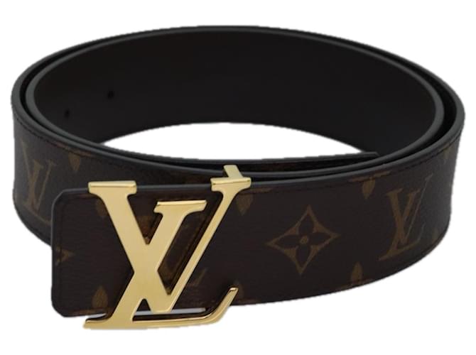 LOUIS VUITTON Monogram Ceinture Initial Belt 80/32 38.2"" M0323 LV Auth 78636A Cloth  ref.1432174