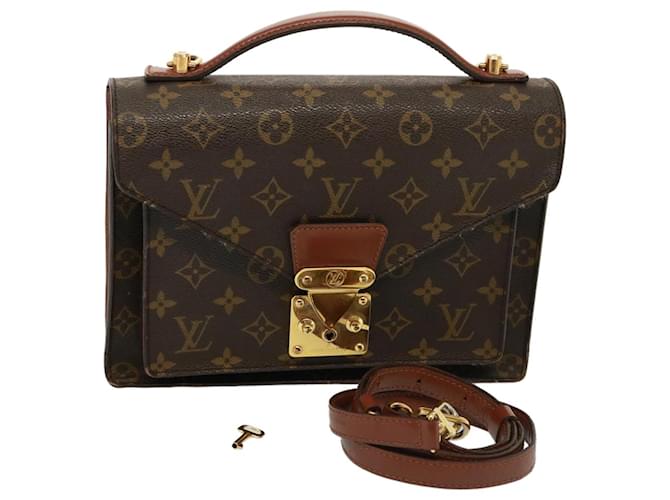 LOUIS VUITTON Monogram Monceau 26 Sac à épaule M51187 LV Auth 77864 Toile Monogramme  ref.1432185