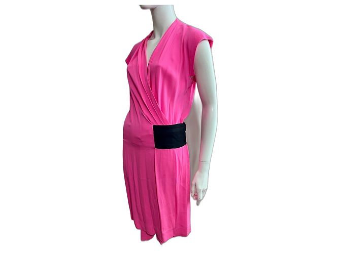 Diane Von Furstenberg Vestido envelope Folie DvF em crepe de seda