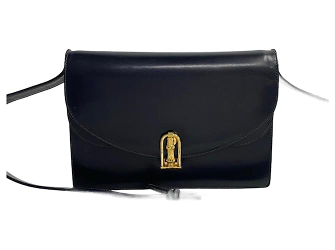 Sac à bandoulière en cuir Gucci Sac à bandoulière en cuir en très bon état Noir  ref.1432619