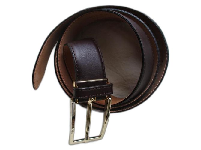 Nina Ricci Brauner Ledergürtel, Größe 44. Unisex. Dunkelbraun