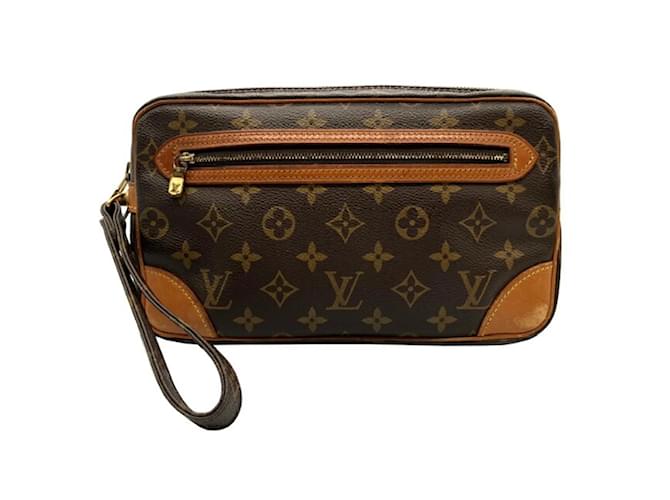 Louis Vuitton Marly Dragonne Monogram Clutch Bag for Men Patent leather Cloth  ref.1432801