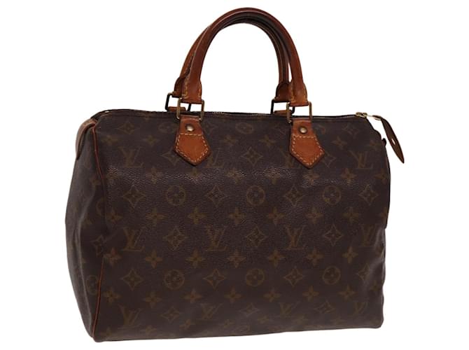 LOUIS VUITTON Borsa a Mano Monogram Speedy 30 M41526 LV Auth 77954 Monogramma Tela  ref.1432901