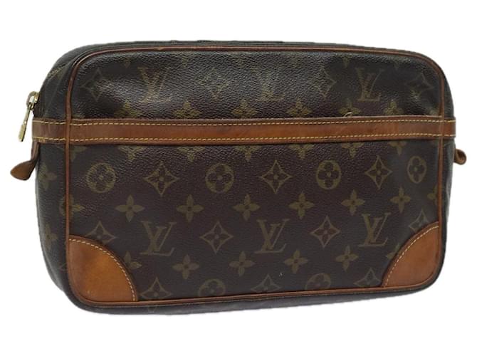 LOUIS VUITTON Monogram Compiegne 28 Clutch Bag M51845 LV Auth 78057 Cloth  ref.1432911