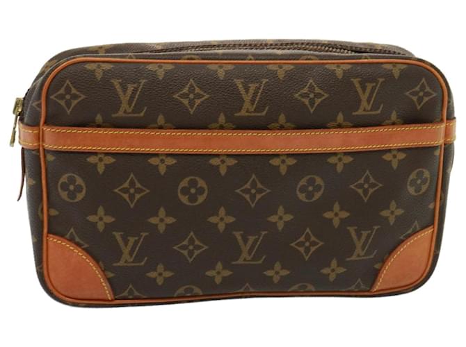 LOUIS VUITTON Monogram Compiegne 28 Clutch Bag M51845 LV Auth 77886 Cloth  ref.1432941