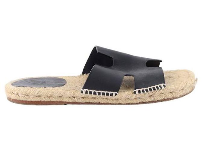 Hermès Leather sandals Black