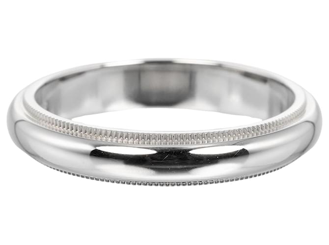 Tiffany & Co Milgrain Silvery Platinum  ref.1433165