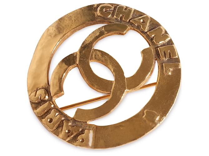 Broche vintage de Chanel en dorado Chapado en oro  ref.1433321