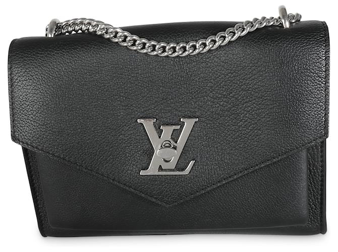 Louis Vuitton Black Calfskin Mylockme Chain Bag Leather  ref.1433337