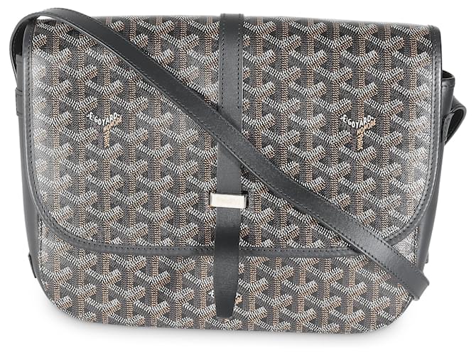 Goyard Black Goyardine Canvas Belvedere II MM Cloth  ref.1433341