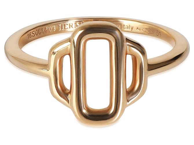 （HERMES）Bague Attelage Hermes MM HERMES）Bague Attelage Hermes MM HERMES 18K Rose Gold