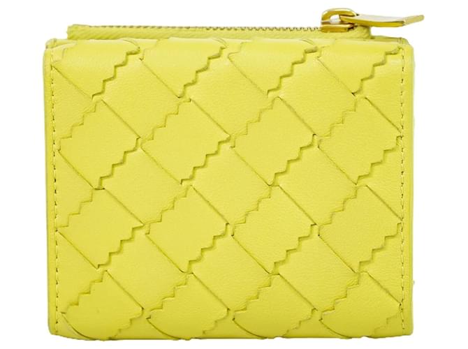 Bottega Veneta Intrecciato Amarillo Cuero  ref.1433402