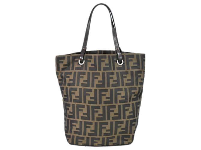 Fendi Zucca Marrone Sintetico  ref.1433514