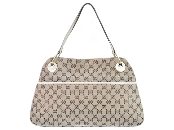 Gucci GG-Canvas Beige Leinwand  ref.1433544