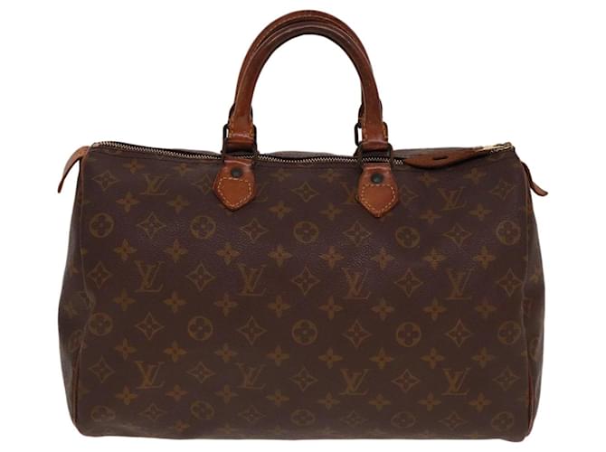 Louis Vuitton Speedy 35 Brown Cloth  ref.1433570