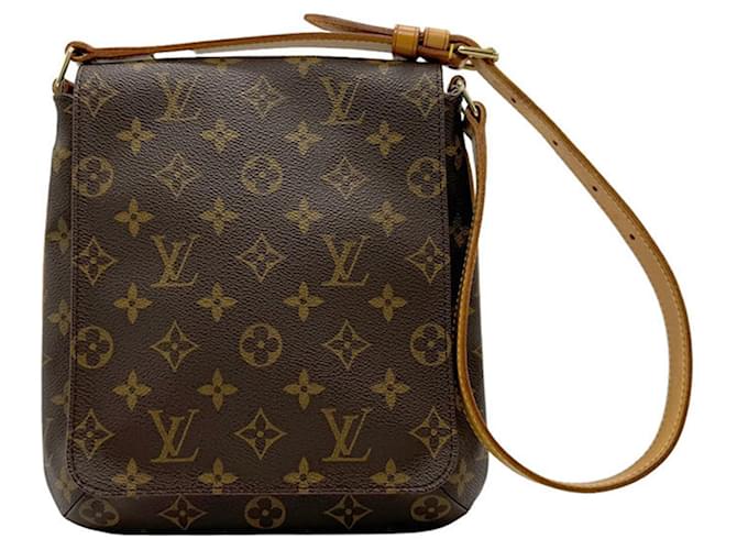 Louis Vuitton Musette Salsa Brown Cloth  ref.1433586