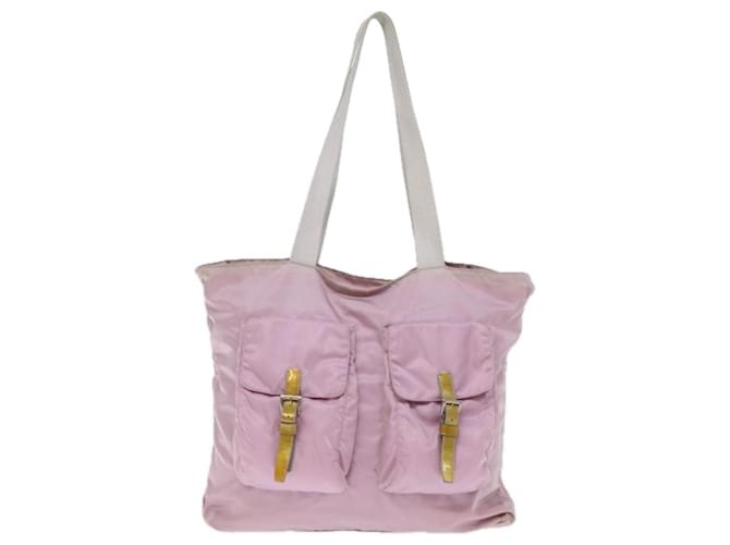 Tote Prada Tessuto Pink Synthetic  ref.1433799