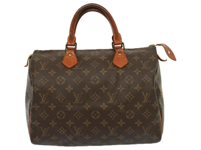 Louis Vuitton Speedy 30 Marrom Lona  ref.1433805