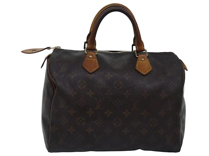 Louis Vuitton Speedy 30 Marrom Lona  ref.1433825