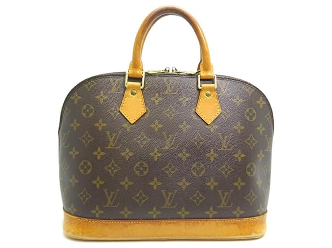 Louis Vuitton Alma Brown Cloth  ref.1433826