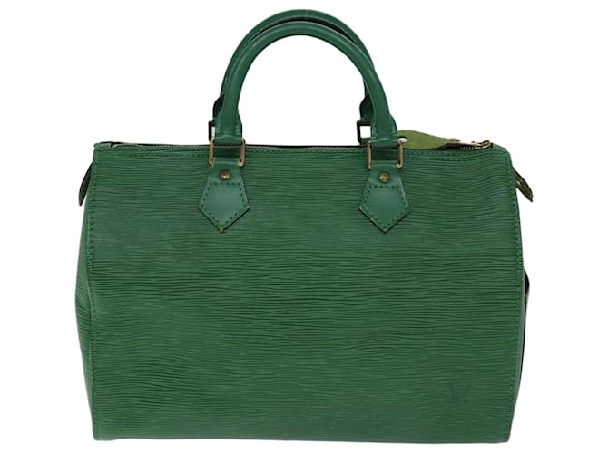 Louis Vuitton Speedy 30 Green Leather  ref.1433830