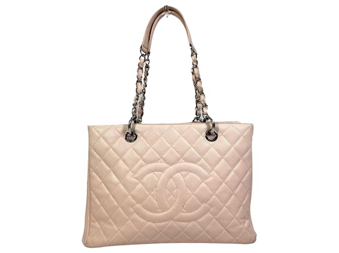 Chanel Shopping Pink Leather  ref.1433908