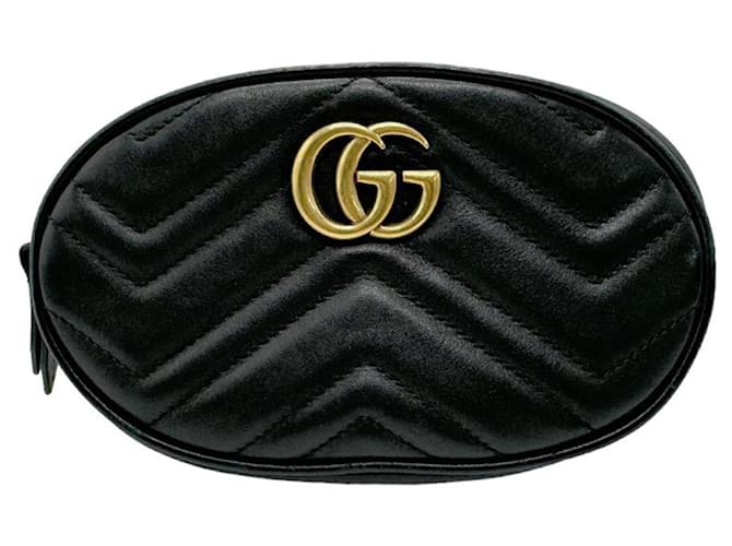 Gucci GG Marmont Black Leather  ref.1433944