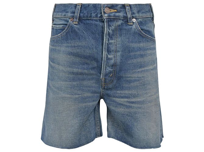 Céline Celine leichte Jeansshorts aus hellblauer Baumwolle