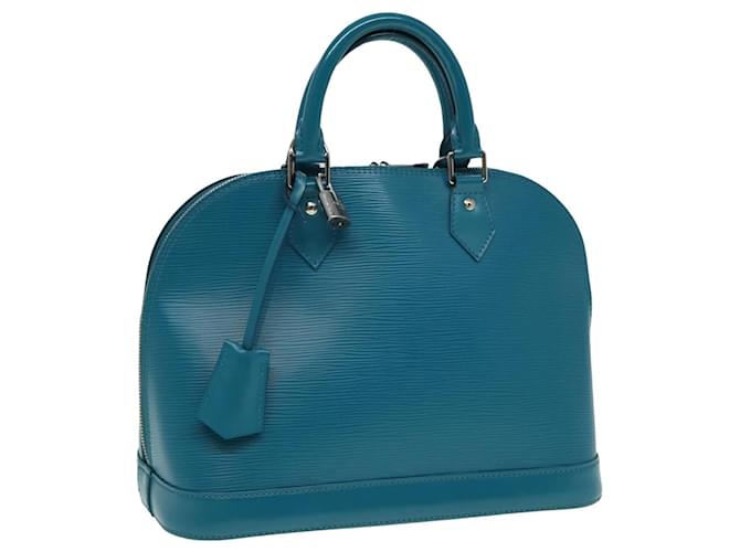 LOUIS VUITTON Epi Alma PM Borsa a Mano Blu Ciano M40624 LV Auth 78323 Pelle  ref.1434264