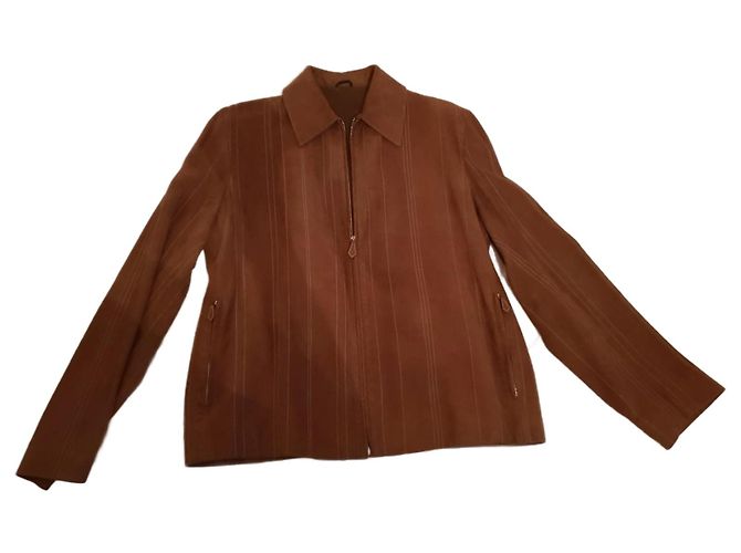 Hermès-Lammfelljacke Kamel