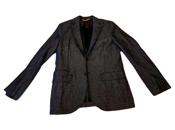Hugo Boss blue marled blazer, relaxed style, never worn