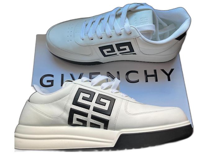 Baskets Givenchy G4 en cuir blanc