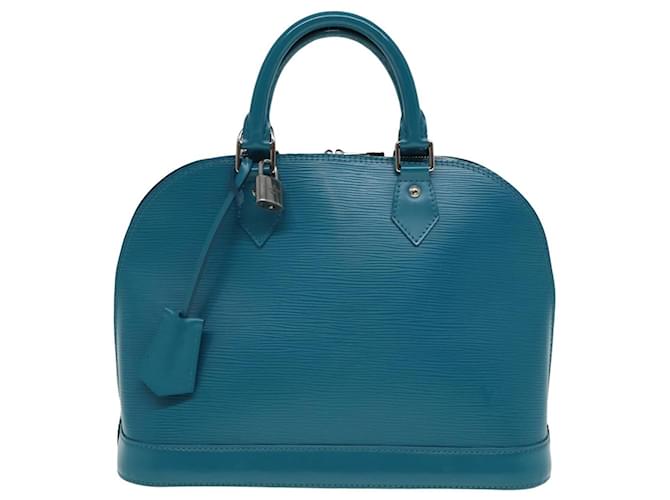 Louis Vuitton Alma Cuir Bleu  ref.1434466