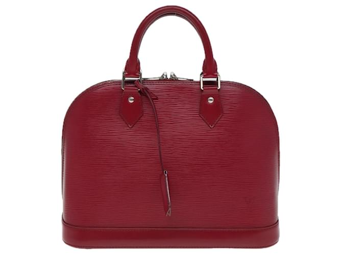 Louis Vuitton Alma Dark red Leather  ref.1434483