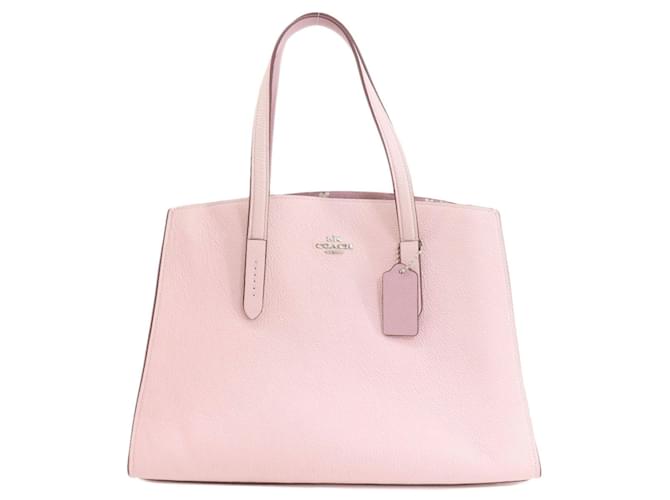 Coach Entraîneur Charlie Cuir Rose  ref.1434506